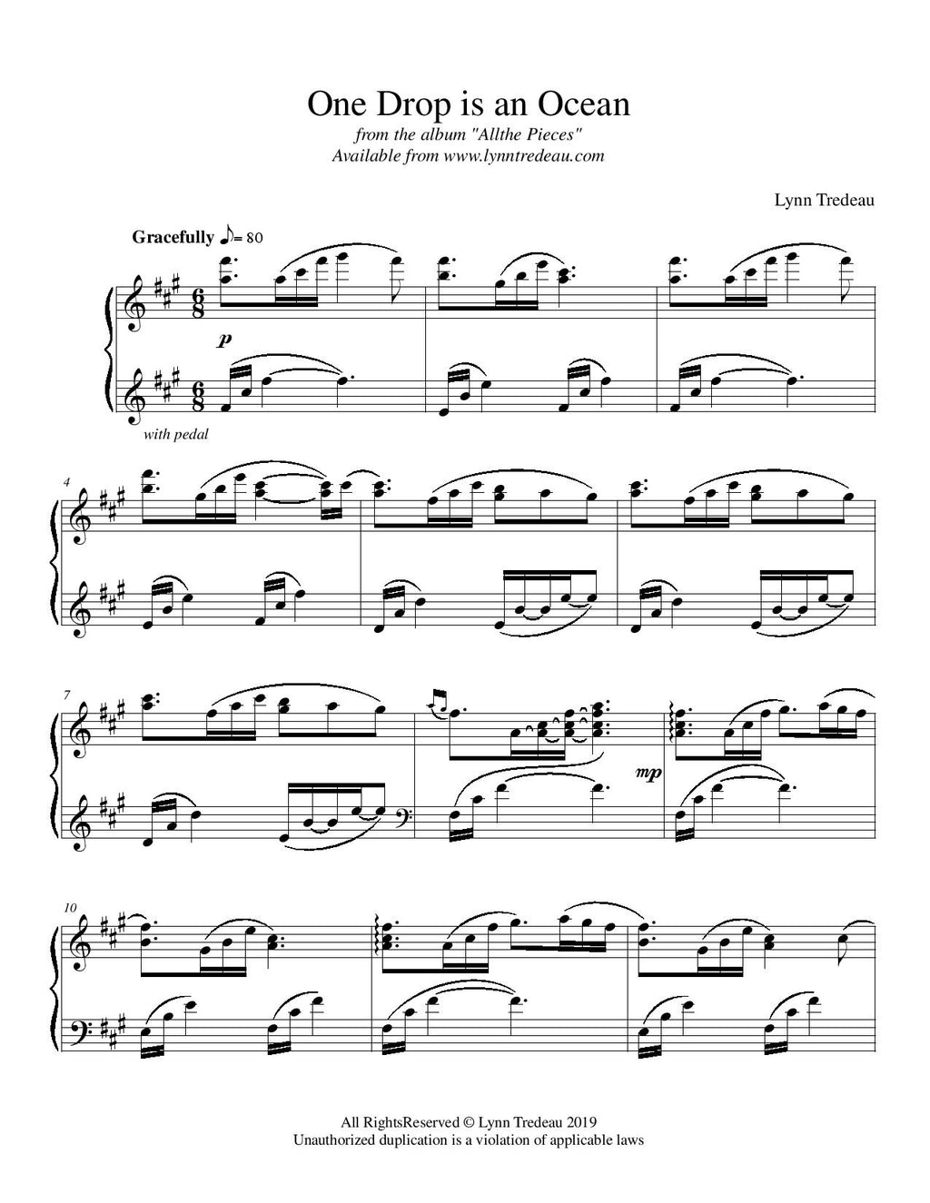 All the Pieces-Physical Song Book image 1