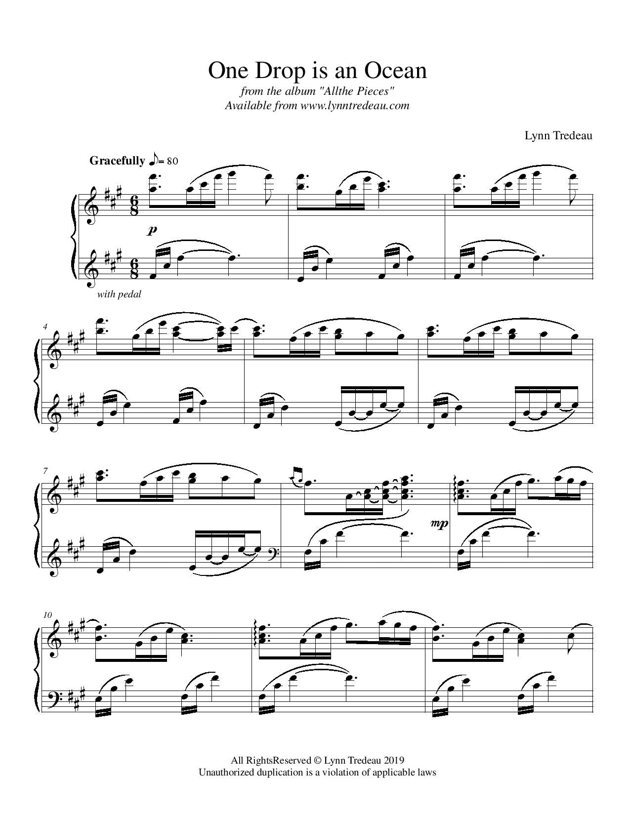 All the Pieces-Physical Song Book image 1