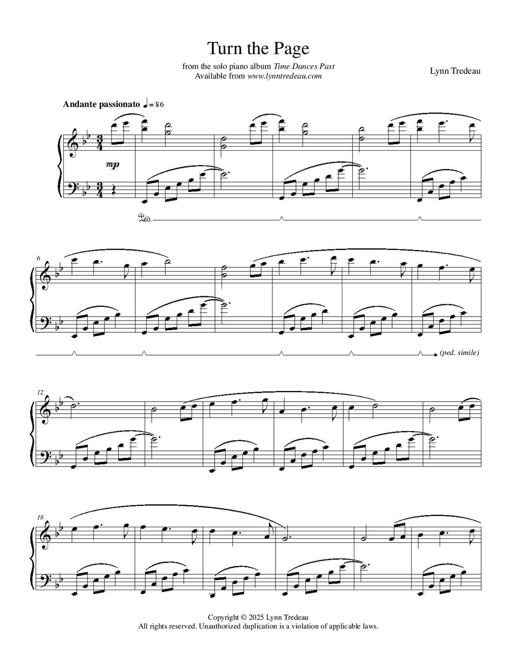 Time Dances Past-Digital Songbook