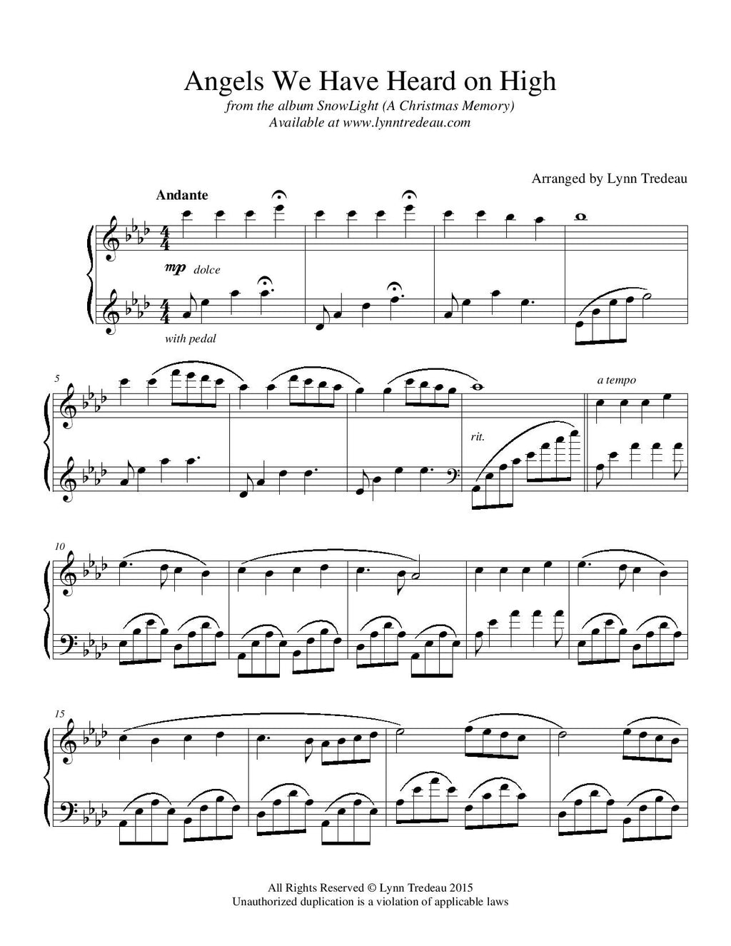 SnowLight (A Christmas Memory)-Physical Songbook