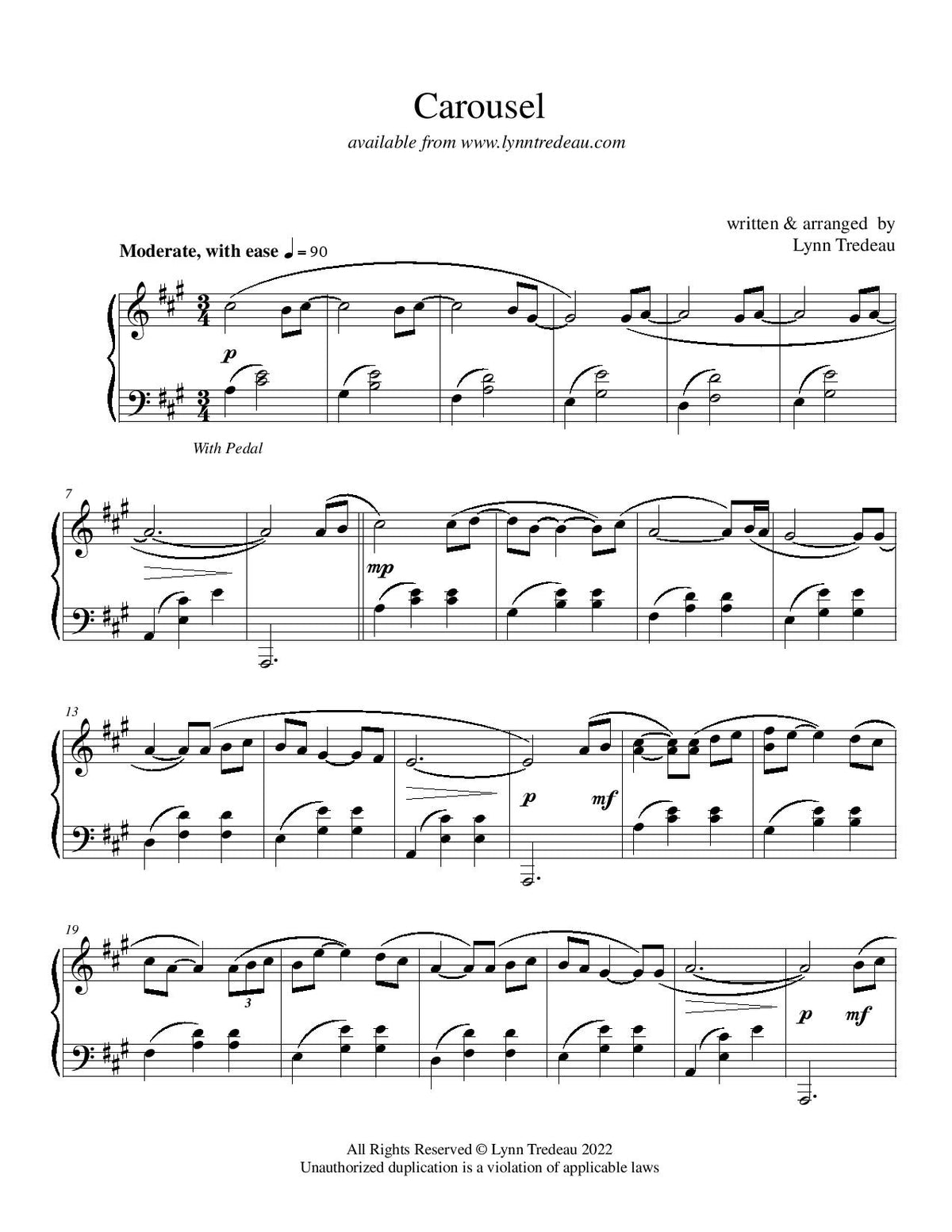 Carousel Musical Script Carousel - (PDF Sheet Music) – Lynn Tredeau