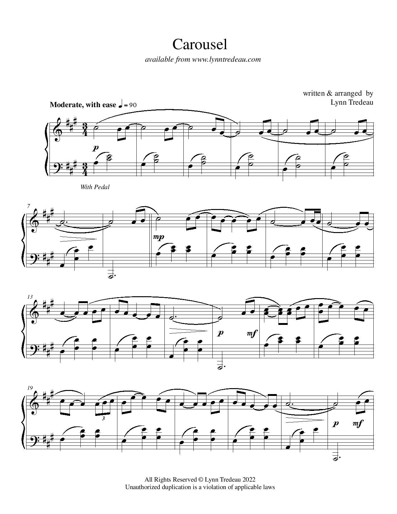 Carousel - (PDF Sheet Music)