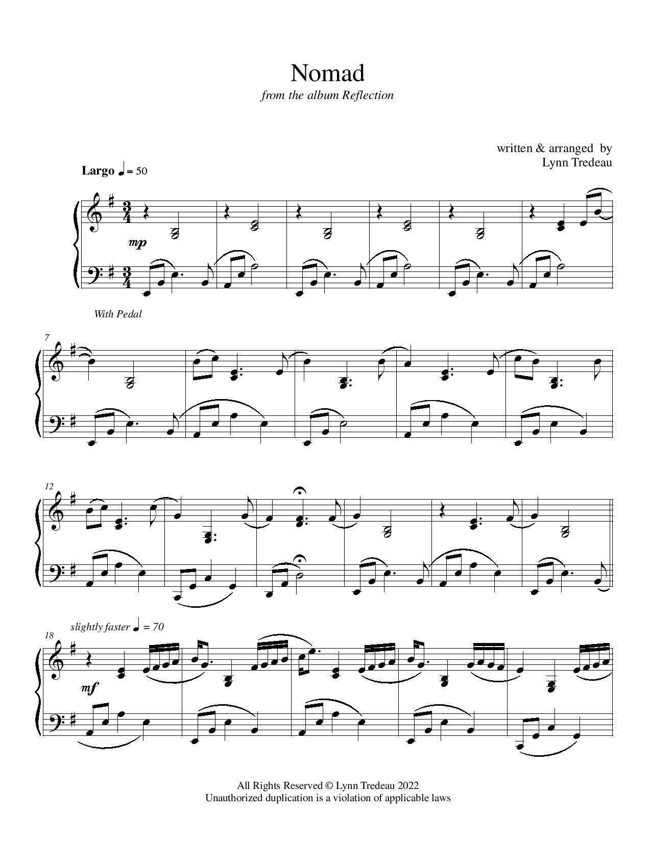 Nomad - (PDF Sheet Music)