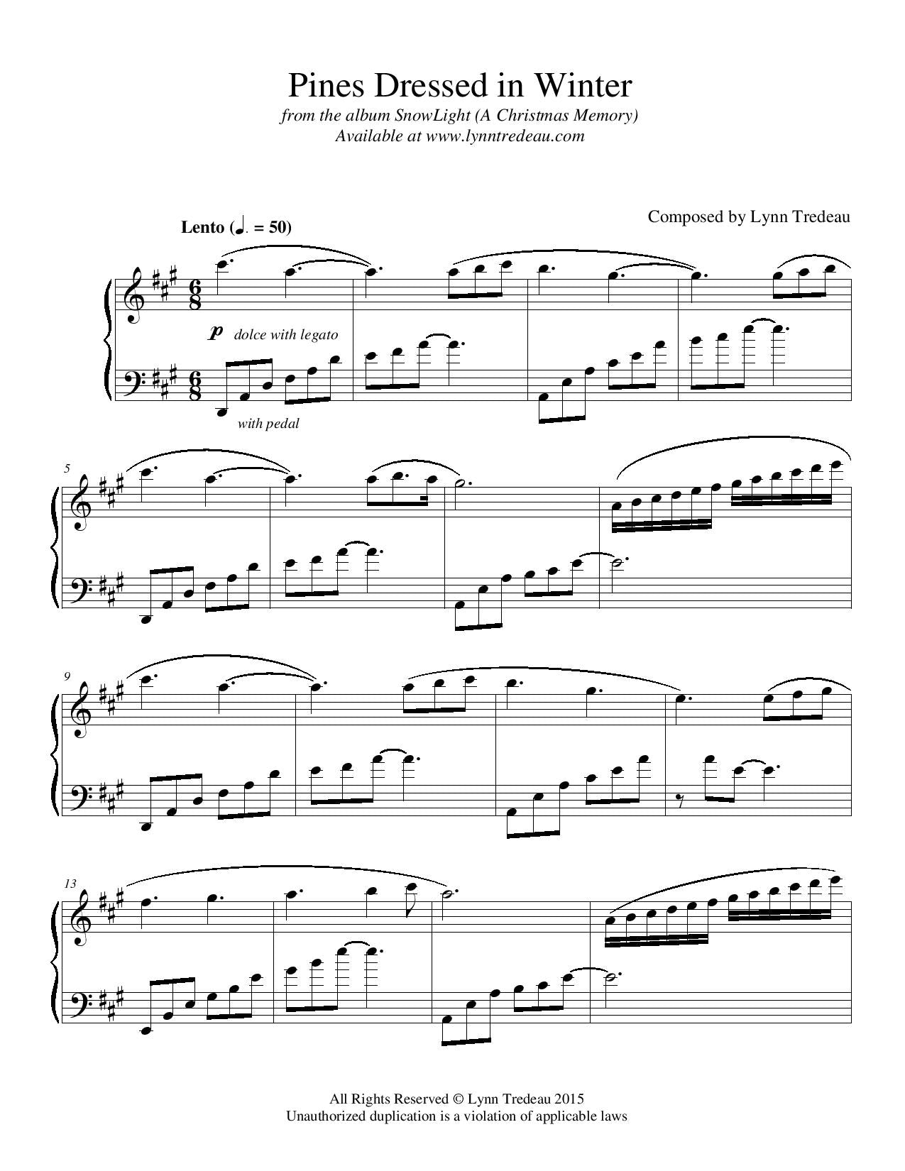 SnowLight (A Christmas Memory)-Physical Songbook