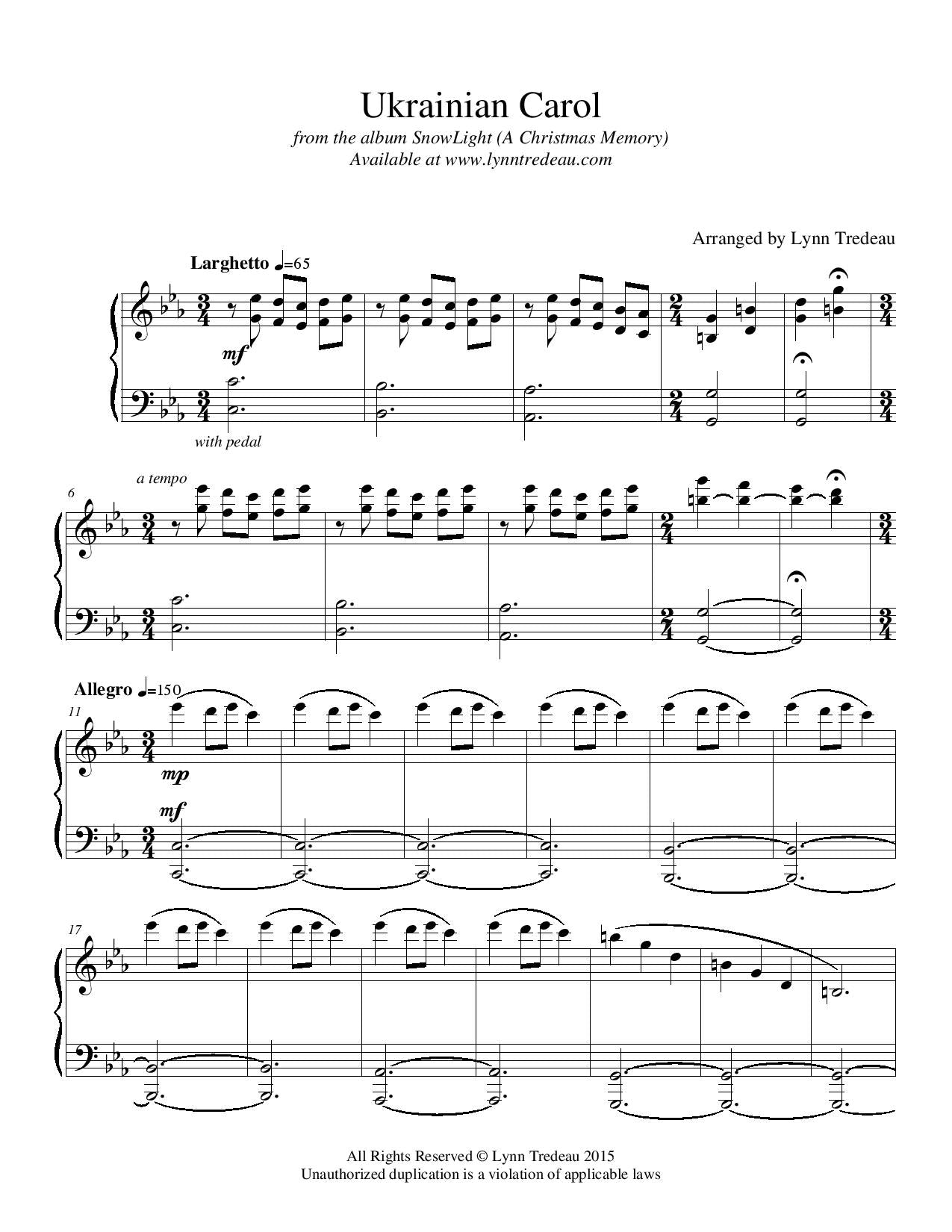 SnowLight (A Christmas Memory)-Physical Songbook