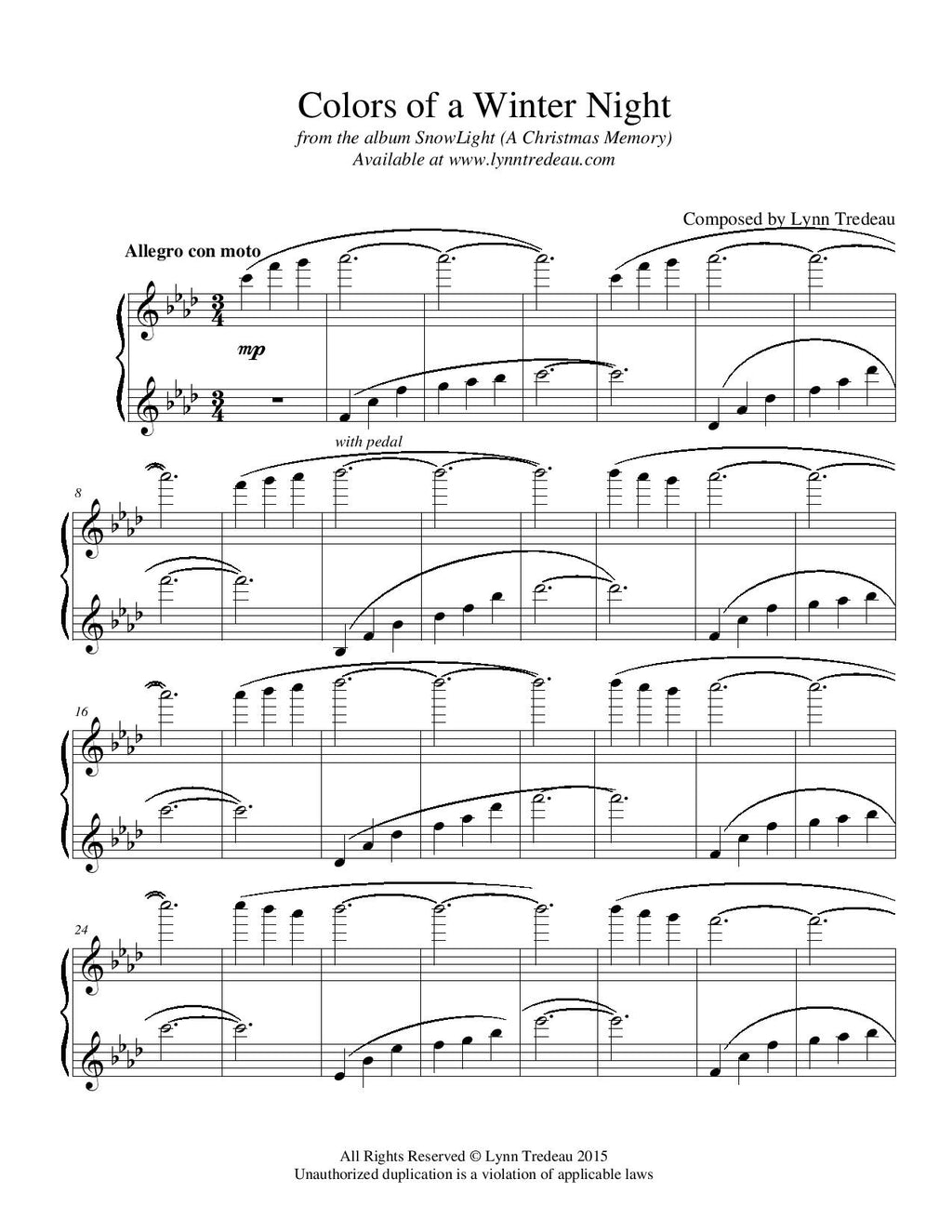 SnowLight (A Christmas Memory)-Physical Song Book image 3